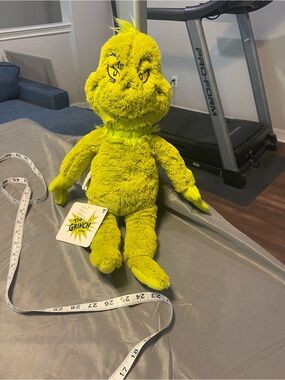 The Grinch Plush Holiday Pillow - Lime Green Festive Accent